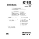 Sony FH-L470, HST-H47 Service Manual