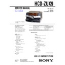 Sony FST-ZUX9, HCD-ZUX9, LBT-ZUX9 Service Manual