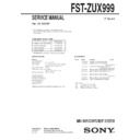 fst-zux999 service manual