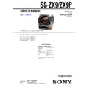 Sony FST-ZX9, LBT-ZX9, SS-ZX9, SS-ZX9P Service Manual
