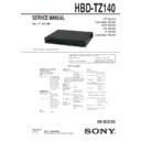 Sony HBD-TZ140 Service Manual