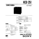 hcd-251 service manual