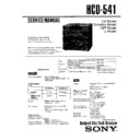 Sony HCD-541 (serv.man2) Service Manual