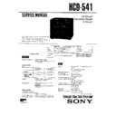 Sony HCD-541 Service Manual