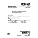 Sony HCD-551, SEN-551, SEN-551CD, SEN-R5520 (serv.man3) Service Manual