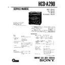 Sony HCD-A290, LBT-A290 Service Manual
