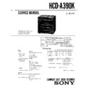 Sony HCD-A390K Service Manual