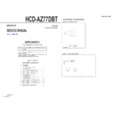hcd-az77dbt service manual