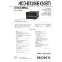 hcd-bx20i, hcd-bx50bti service manual