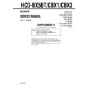 Sony HCD-BX5BT, HCD-CBX1, HCD-CBX3 (serv.man3) Service Manual