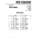 Sony HCD-C20, HCD-G202 Service Manual