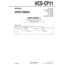Sony HCD-CP11 Service Manual