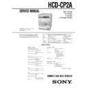 hcd-cp2a service manual