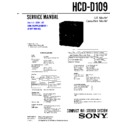 Sony HCD-D109, LBT-D109CD, LBT-D110CD (serv.man2) Service Manual