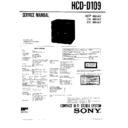 Sony HCD-D109, LBT-D109CD, LBT-D110CD (serv.man3) Service Manual