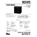 Sony HCD-D115, LBT-D115CD Service Manual
