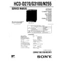 Sony HCD-D270, HCD-G3100, HCD-N255, LBT-D270, LBT-G3100, LBT-N255, LBT-N255R (serv.man2) Service Manual