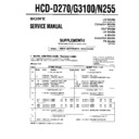 Sony HCD-D270, HCD-G3100, HCD-N255 (serv.man3) Service Manual