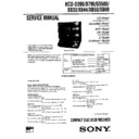 Sony HCD-D390, HCD-D790, HCD-G5500, HCD-XB33, HCD-XB44, HCD-XB50, HCD-XB60, LBT-D390, LBT-D790, LBT-G5500, LBT-XB33, LBT-XB44, LBT-XB50 Service Manual