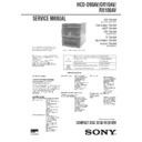Sony HCD-D90AV, HCD-GR10AV, HCD-RX100AV, MHC-D90AV, MHC-GR10AV, MHC-RX100AV Service Manual