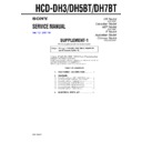 Sony HCD-DH3, HCD-DH5BT, HCD-DH7BT Service Manual
