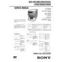 Sony HCD-DR4, HCD-DR440, HCD-DR5, HCD-DR6, HCD-W300, HCD-W5000, HCD-XB500 Service Manual