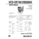 hcd-dr7av, hcd-xb800av, lbt-dr7avs service manual