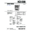 hcd-dx80 service manual