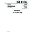 Sony HCD-DZ100 Service Manual