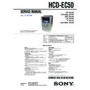 Sony HCD-EC50 Service Manual