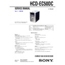 hcd-ec50dc, mhc-ec50dc service manual
