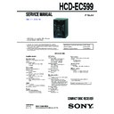 Sony HCD-EC599, MHC-EC599 Service Manual