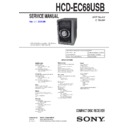 hcd-ec68usb, mhc-ec68usb service manual