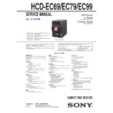 Sony HCD-EC69, HCD-EC79, HCD-EC99, MHC-EC69, MHC-EC79, MHC-EC99 Service Manual