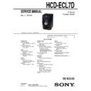 hcd-ecl7d service manual