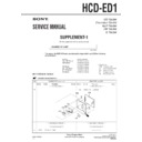 hcd-ed1 service manual