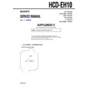 Sony HCD-EH10 (serv.man2) Service Manual