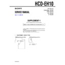 Sony HCD-EH10 Service Manual