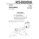 hcd-eh25, hcd-eh26 service manual