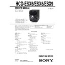 hcd-esx6, hcd-esx8, hcd-esx9 service manual