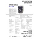 Sony HCD-EX6, HCD-EX6T, HCD-EX8, HCD-EX8T, HCD-EX9, HCD-EX9T, MHC-EX6, MHC-EX6T, MHC-EX8, MHC-EX8T, MHC-EX9, MHC-EX9T Service Manual