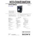 hcd-ex66, hcd-ex88, hcd-ex99, mhc-ex66, mhc-ex88, mhc-ex99 service manual