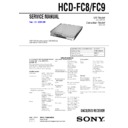 hcd-fc8, hcd-fc9 service manual