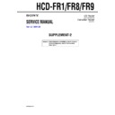 Sony HCD-FR1K, HCD-FR8, HCD-FR9 (serv.man2) Service Manual