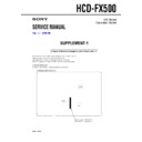 Sony HCD-FX500 (serv.man2) Service Manual