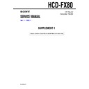Sony HCD-FX80 Service Manual