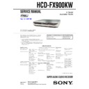 hcd-fx900kw service manual