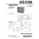 Sony HCD-G1300, LBT-G1300 Service Manual