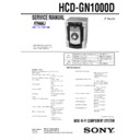 Sony HCD-GN1000D, MHC-GN1000D Service Manual