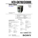 Sony HCD-GN700, HCD-GX8800, MHC-GN700, MHC-GX8800 Service Manual